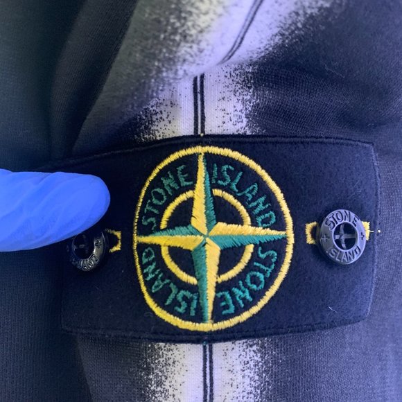 Stone Island Supreme Black Stripe Sweatpants SS22 - Picture 8 of 13